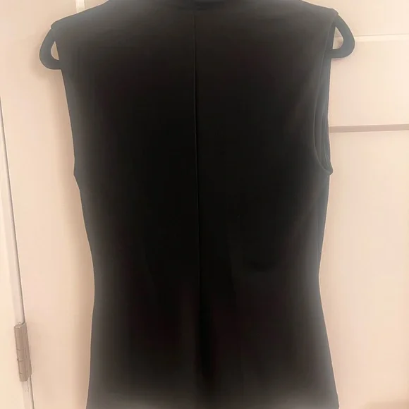 Donna Karen Black Drape Blouse - Picture 3 of 3
